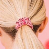Silk Scrunchie - Pink Ribbon Power