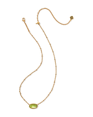 Design | Reversible: Chartreuse Green Mother of Pearl stone on one side, openwork animal-print pattern on the other
Stone | Chartreuse Green Mother of Pearl
Finish | Vintage Gold
Length | 16" chain with a 3" extender for an adjustable fit
Pendant | 0.67"L x 0.36"W
Style | Short pendant, perfect for layering or wearing solo