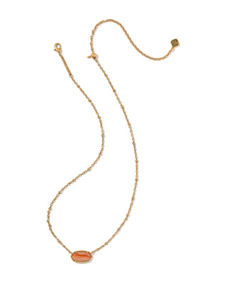 Design | Reversible: Orange Banded Agate stone on one side, openwork animal-print pattern on the other
Stone | Orange Banded Agate
Finish | Vintage Gold
Length | 16" chain with a 3" extender for an adjustable fit
Pendant | 0.67"L x 0.36"W
Style | Short pendant, perfect for layering or wearing solo
