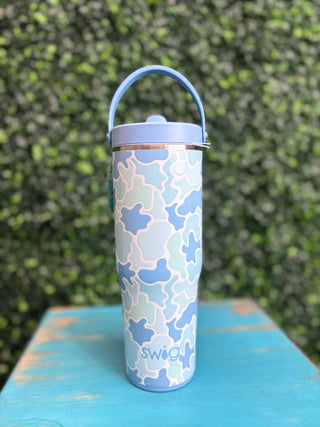 To-Go Tumbler 30oz - Saltwater Camo
swig tumbler in blue camo pattern