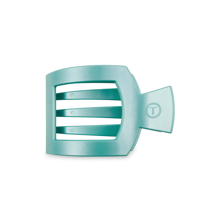 Flat Square Clip - Totally Turquoise