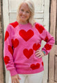 Valentine Heart Knit Sweater