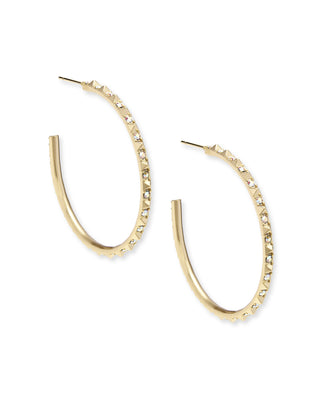 Finish | Gold tone
Material | Iridescent Crystal
Design | Classic hoop silhouette with subtle sparkle
Feel | Lightweight