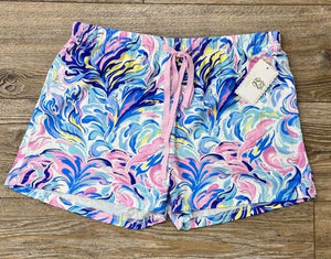 Pajama Shorts - Watercolor