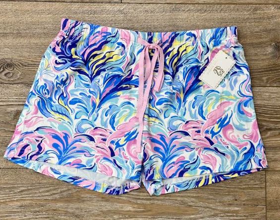 Pajama Shorts - Watercolor