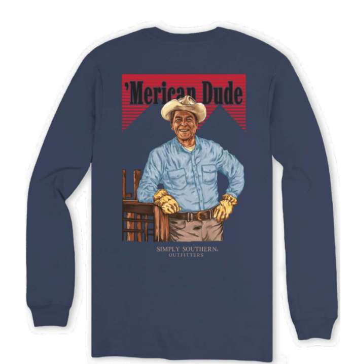 Mens Western Long Sleeve Tee