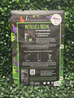 Halloween witches brew cocktail slush with prosecco, frozen party drink, spooky fall beverage
