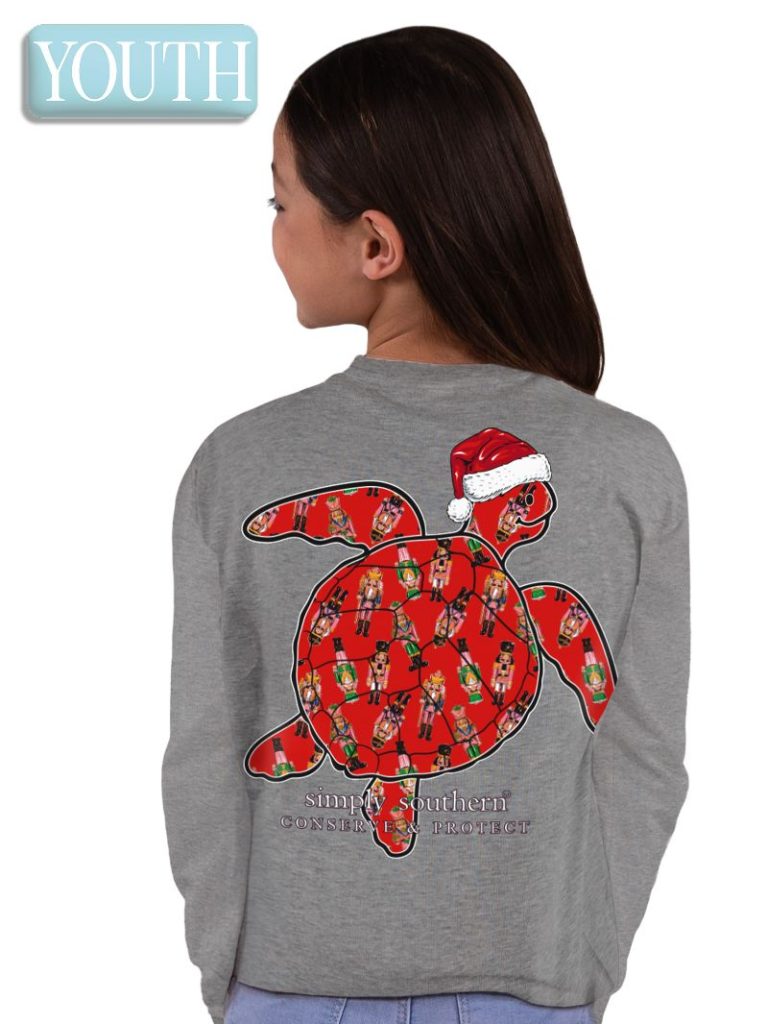Youth Nutcracker Turtle Tracking Long Sleeve Tee
