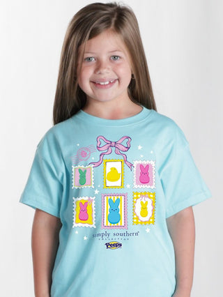 Youth Peeps Stamp Tee