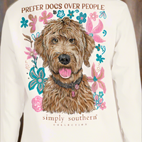 Youth Simply Southern Prefer Dogs Over People t-shirt for kids – funny dog graphic tee, cute casual shirt for young dog lovers