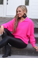 Zander Collared Sweater - Pink
