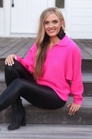 Zander Collared Sweater - Pink
