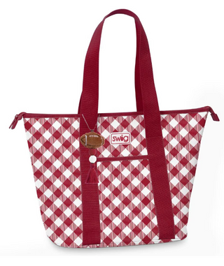 Zippi 36 Cooler - Gameday Gingham Crimson
Crimson Red Gingham Cooler Tote
