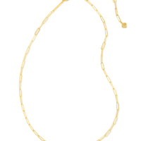 Courtney Paperclip Necklace in Gold