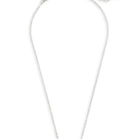 Elisa Short Pendant Necklace Silver in Mother of Pearl