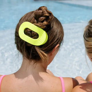 Teleties Flat Round Clip - Palm Glow