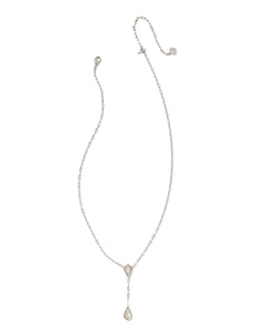 9608864723 Camry Silver Y Necklace in Ivory Mother of Pearl