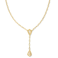 9608861150 Camry Gold Y Necklace in Golden Abalone