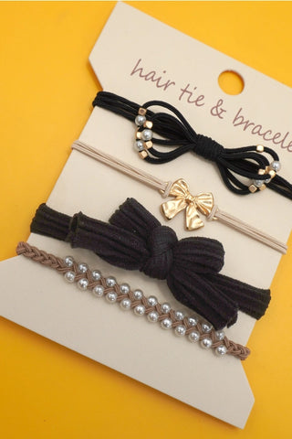 Boho Dual Function Knot Bracelet Hair Ties