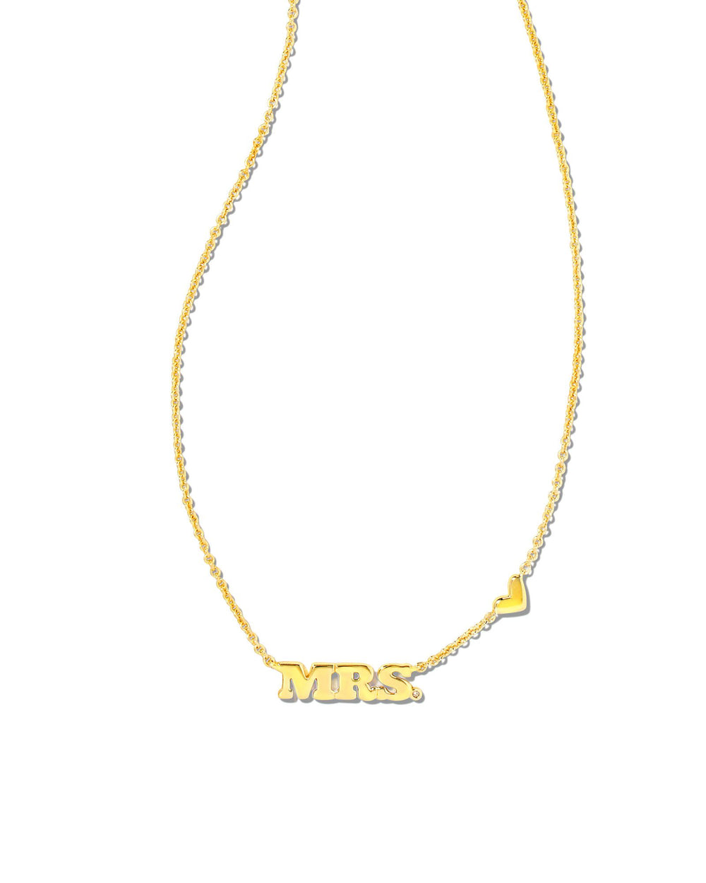 9608801160 Mrs Pendant Necklace in Gold