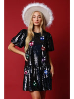 Holiday Ornaments Sequin Dress
