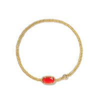 9608865137 Grayson Gold Stretch Bracelet in Red Illusion