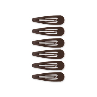 Snap Clip (6 Count) - Brown