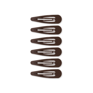 Snap Clip (6 Count) - Brown