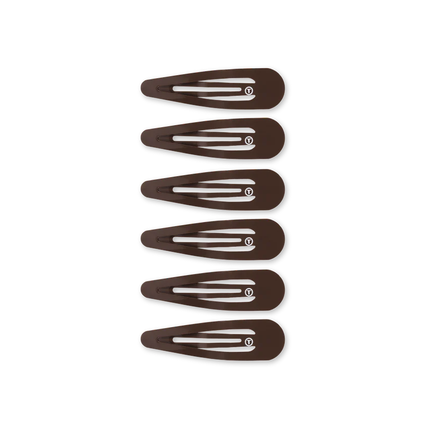 Snap Clip (6 Count) - Brown