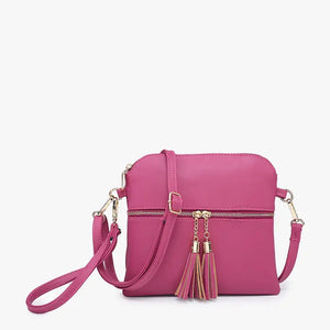 Tara Crossbody/Wristlet - Fuchsia