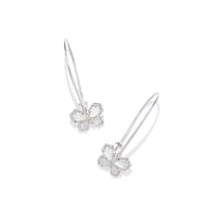 9608864098 Mae Silver Butterfly Wire Drop Earrings in Ivory Mother of Pearl