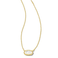 9608851821 - Grayson Short Necklace Gold in Ivory Mother Of Pearl