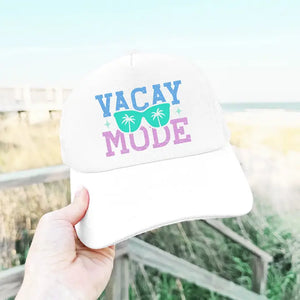 Vacay Mode Hat - White