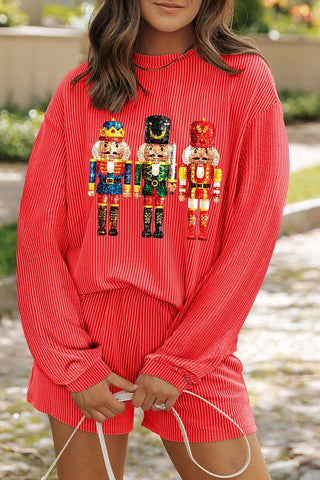 Sequin Christmas Top- Nutcracker