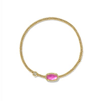 Grayson Gold Stretch Bracelet in Azalea Illusion