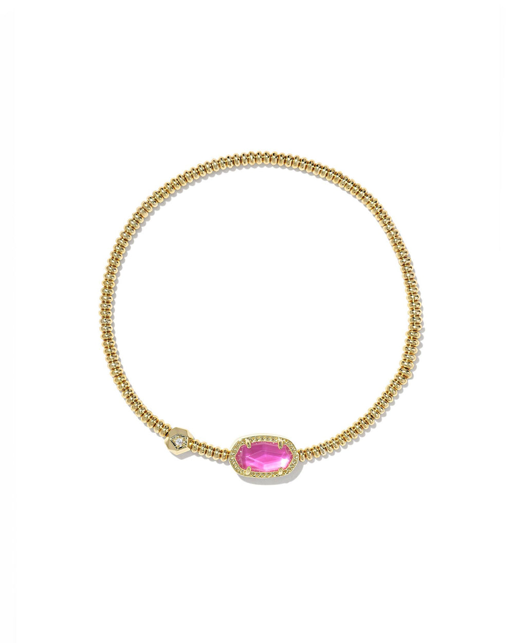 Grayson Gold Stretch Bracelet in Azalea Illusion