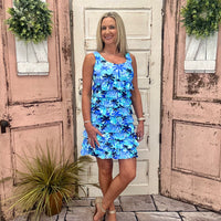 Turn heads in the Lulu-B Cha Cha Dress! Sleeveless with ruffle details, UPF50 sun protection & a flattering fit. Pre-shrunk, 92% nylon/8% spandex. Bestseller!