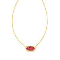 Elisa Pendant Necklace Gold in Berry Kyocera Opal