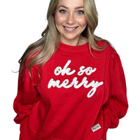 Oh So Merry Red Lily Sweatshirt