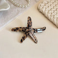 Leopard Starfish Claw Clip