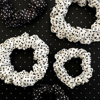 Silk Scrunchie - Polka Dot Party