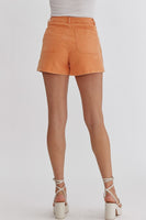 Entro - Apricot High Waisted Denim Shorts
