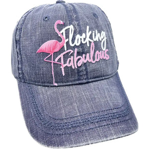 Flocking Fabulous Baseball Hat - Denim