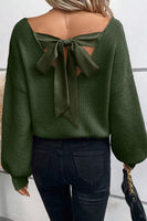 Bow Back Sweater - Green
