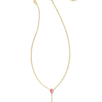 Camry Gold Y Necklace in Azalea Illusion