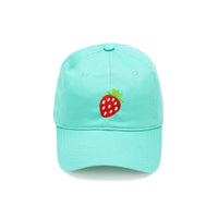 Embroidered Kids Cap - Strawberry