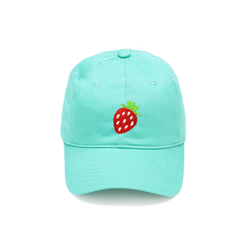 Embroidered Kids Cap - Strawberry