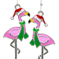 Christmas Flamingo Earring