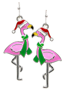 Christmas Flamingo Earring