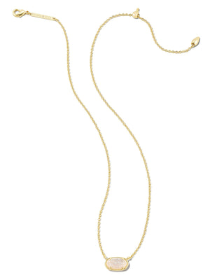 Grayson Short Necklace Gold in Iridescent Drusy